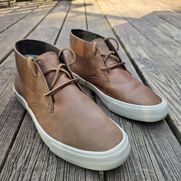 SeaVees Maslon Desert Oiled Rugged Leather Chukka Boot, Elmwood, Brown, Size 12